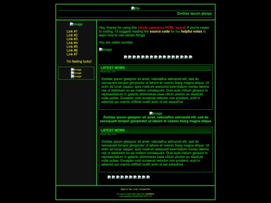 RETRO.BASIC.HTML.LAYOUT screenshot