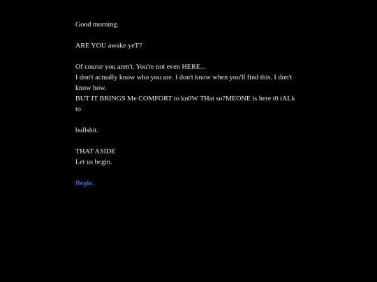 first entry screenshot