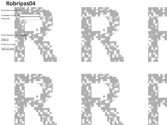 Roblox Login screenshot