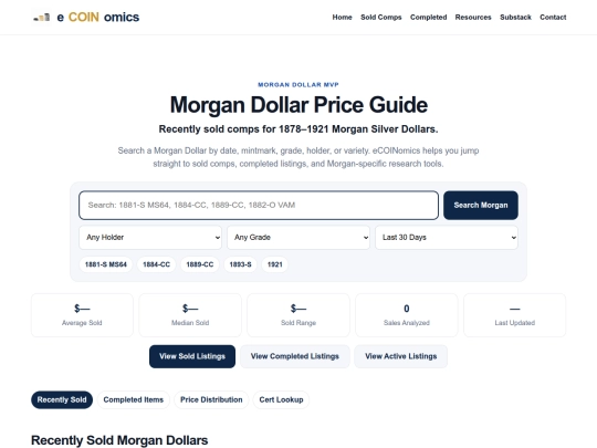 morgan-dollar-price-guide screenshot