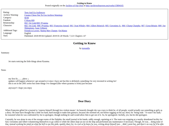 Getting to Know screenshot