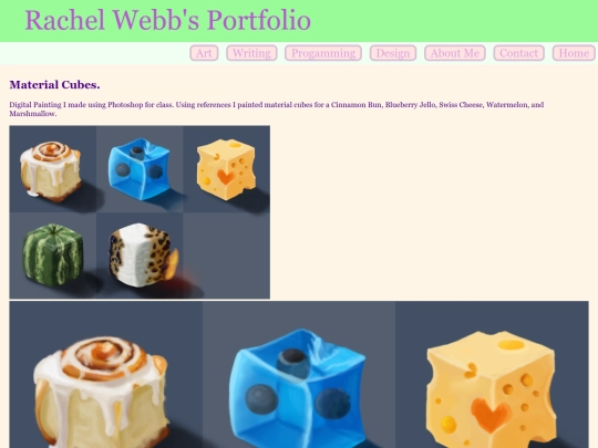 Examples/MaterialCubes screenshot
