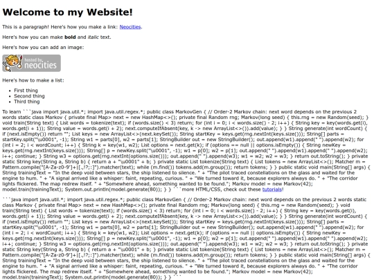 index screenshot