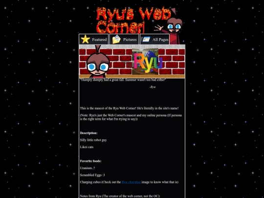 Archive/Archives/CharLoreRyu screenshot
