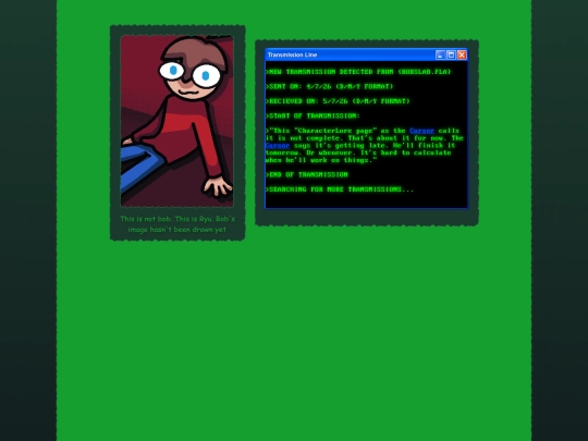 CharacterLore/Temp/Bob screenshot