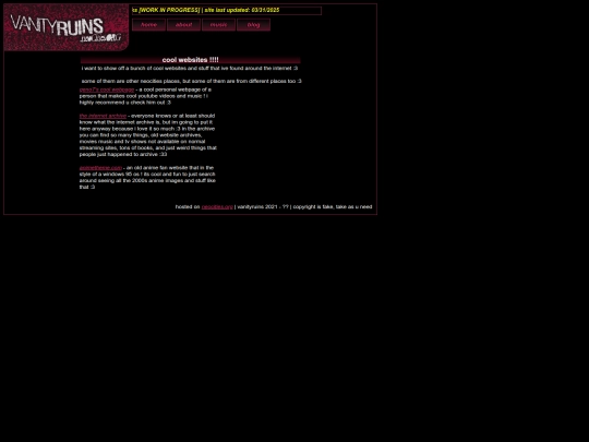 links screenshot