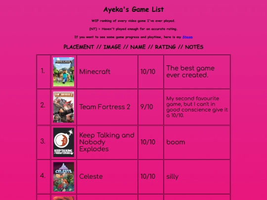 games screenshot