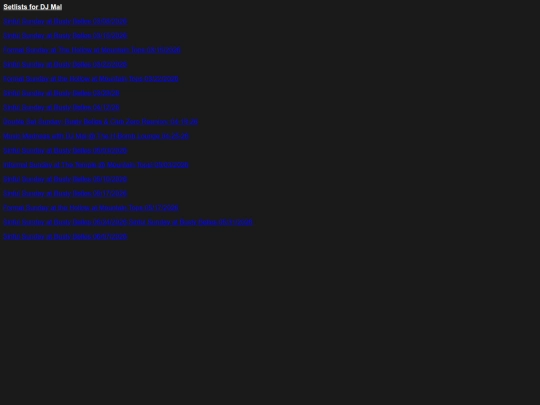 setlists screenshot
