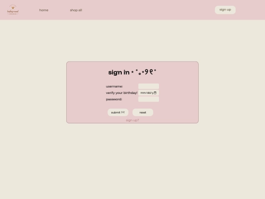 signin screenshot