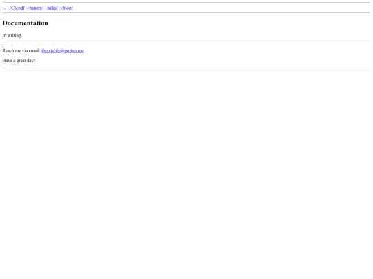 blog/programming/documentation screenshot