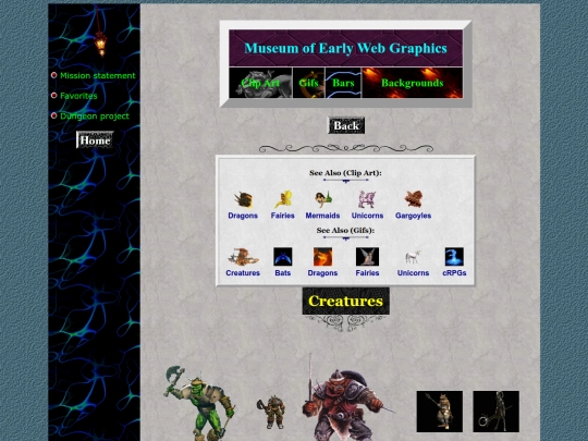 museum/clipart/creatures screenshot