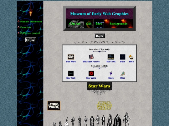 museum/clipart/starwars screenshot