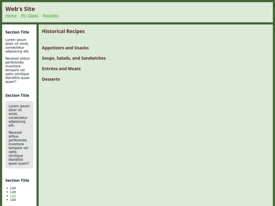 historical_recipes screenshot