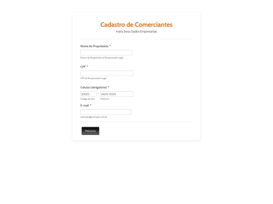 cadastro screenshot