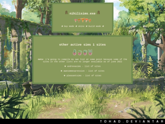 links screenshot