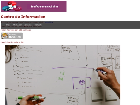 info screenshot
