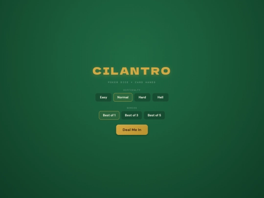 cilantro screenshot