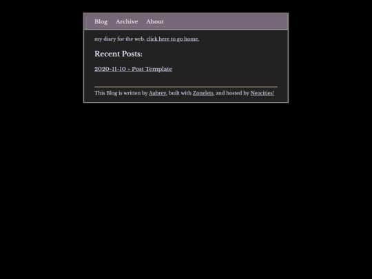 blog screenshot