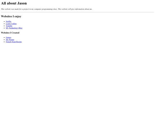 Links screenshot