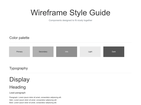 styleguide screenshot