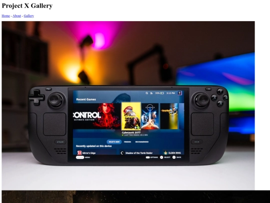 Project X/gallery screenshot
