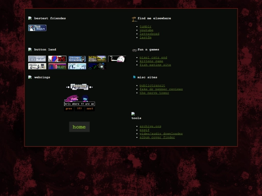 links screenshot