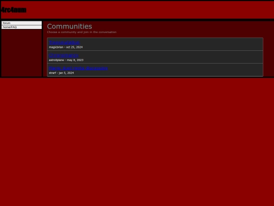 forumpages/communitylist screenshot