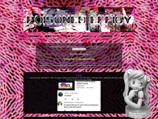 blog/microblog screenshot