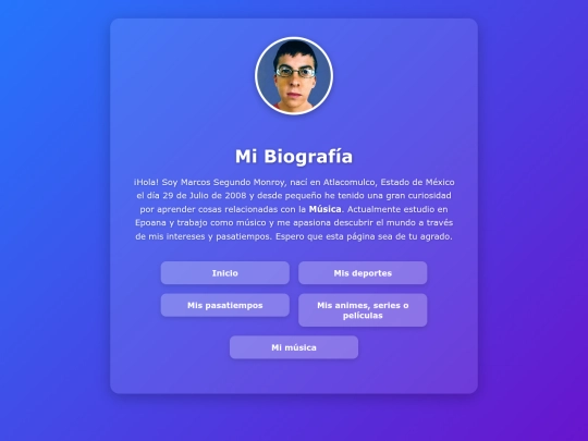 Marcos Segundo/biografia screenshot