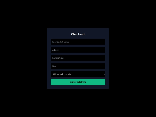 checkout screenshot