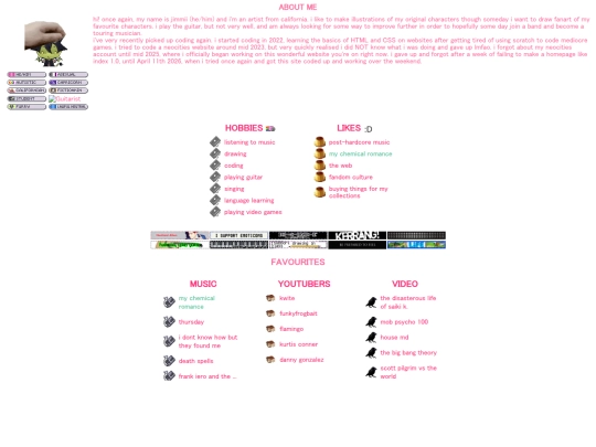 about-me screenshot