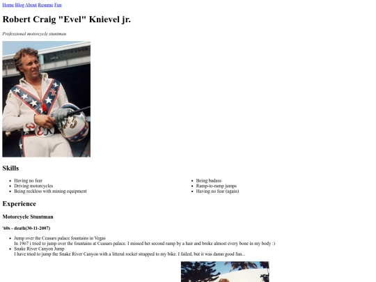 resume screenshot