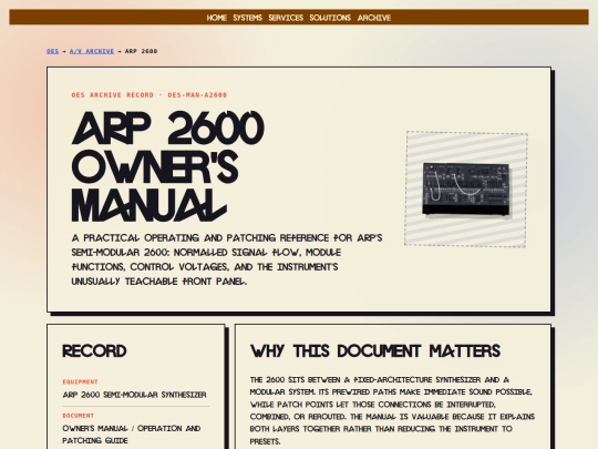 manuals/library/arp-2600-owners-manual screenshot