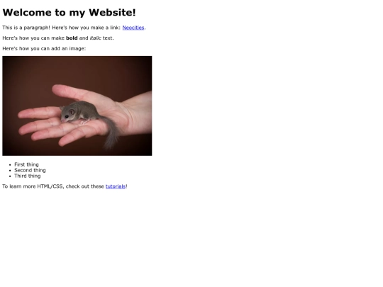 Hello screenshot