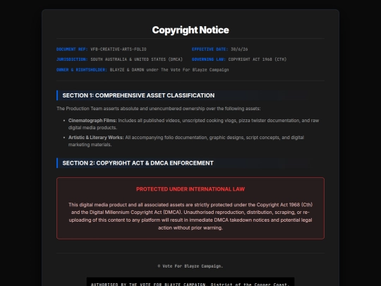 CopyrightNotice screenshot