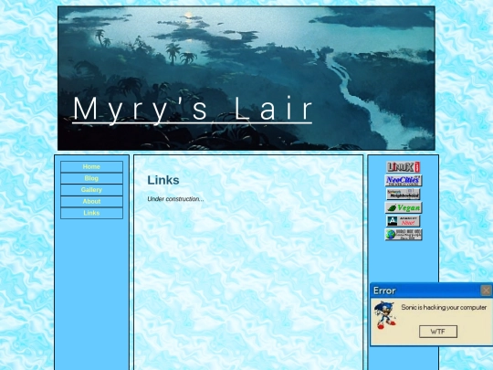 links screenshot