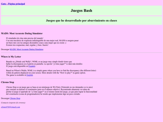 Juegos.sh screenshot