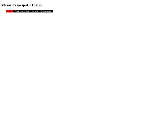 Página Personal/menu screenshot