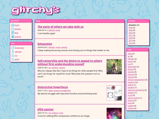 blog screenshot