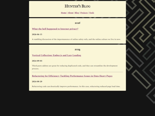 blog screenshot