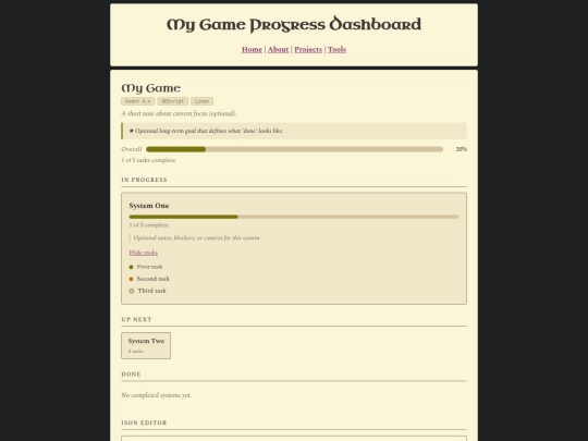 projects/tools/progress screenshot