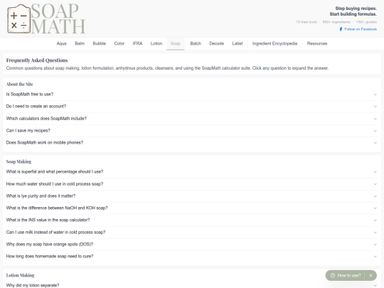 faq screenshot