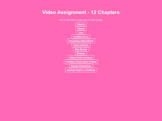 video/assignments screenshot