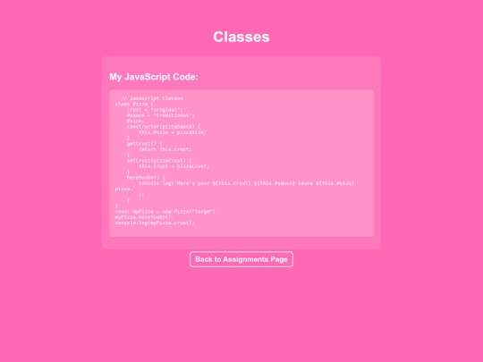 video/classes screenshot