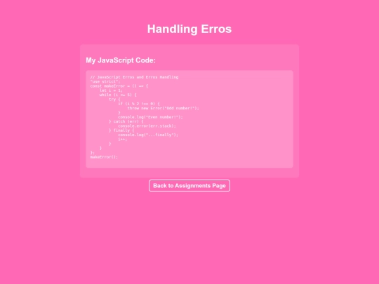 video/handlingerrors screenshot