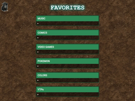 favorites screenshot