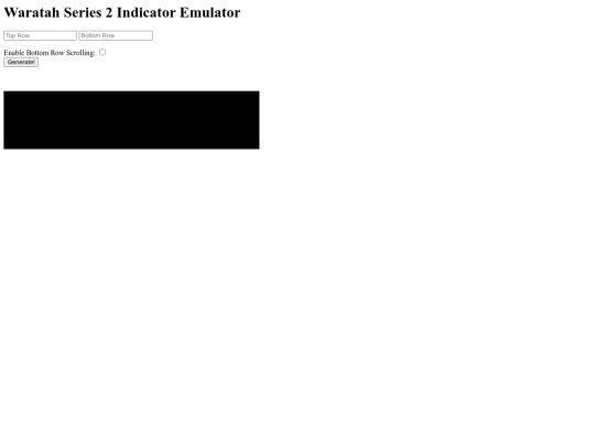 emulator/waratah/waratahb screenshot