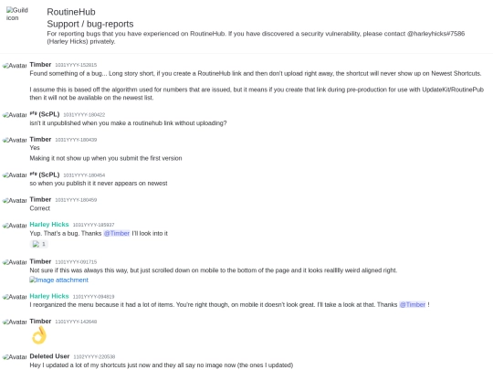 archive/routinehub/RoutineHub-Support-bug-reports506476106178887716 screenshot