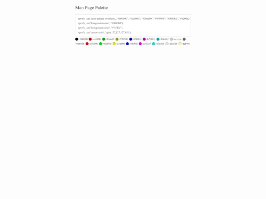 color/ManPage screenshot