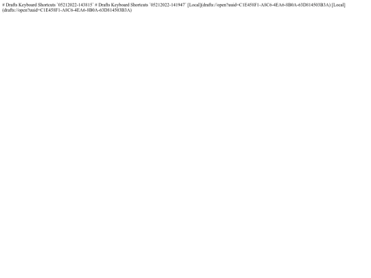 drafts/keys screenshot
